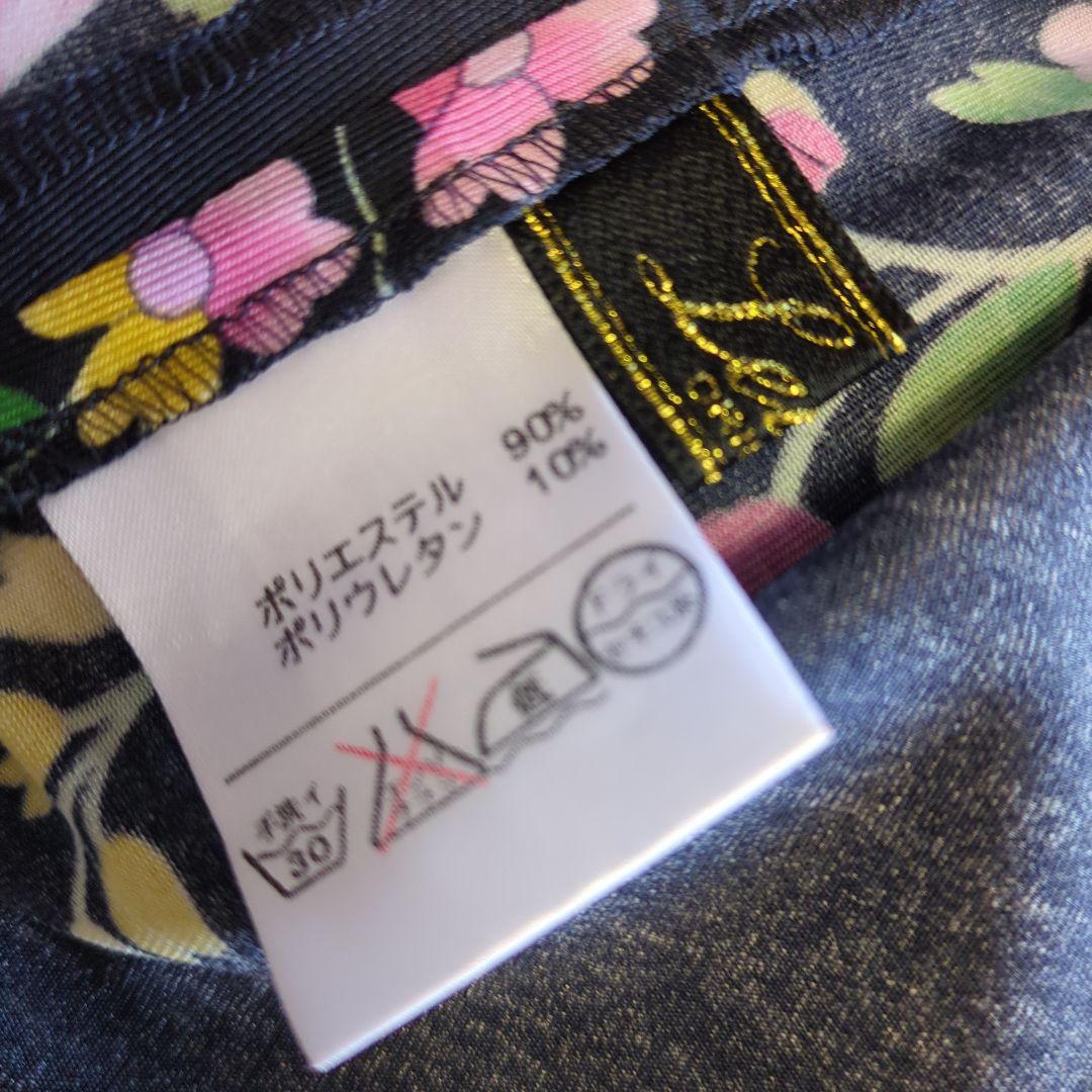 Leilian レリアン　花柄 カットソー　Tシャツ L