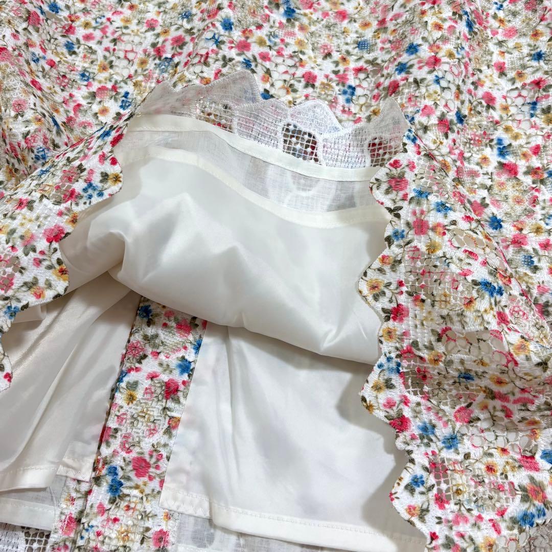 GRACE CONTINENTAL 花柄 総レース ワンピース タイト