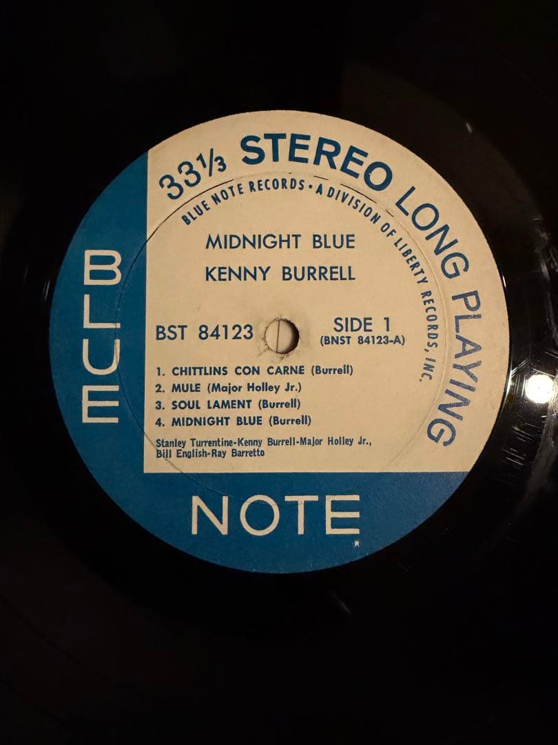 洋楽 US RVG Kenny Burrell / Midnight Blue