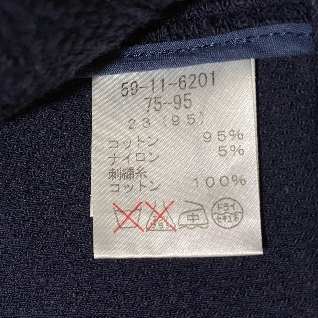 【美品◦5XL✨】ニューヨーカー サマーツイード 紺ブレ 金ボタン 1B