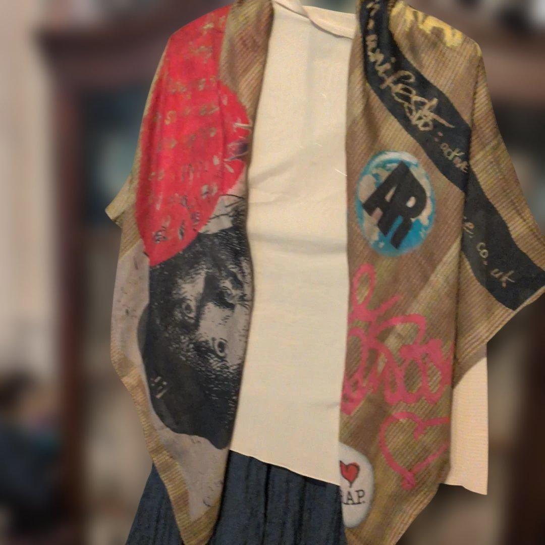 VivienneWestwood❣️グラフィックプリント ストール・ショール