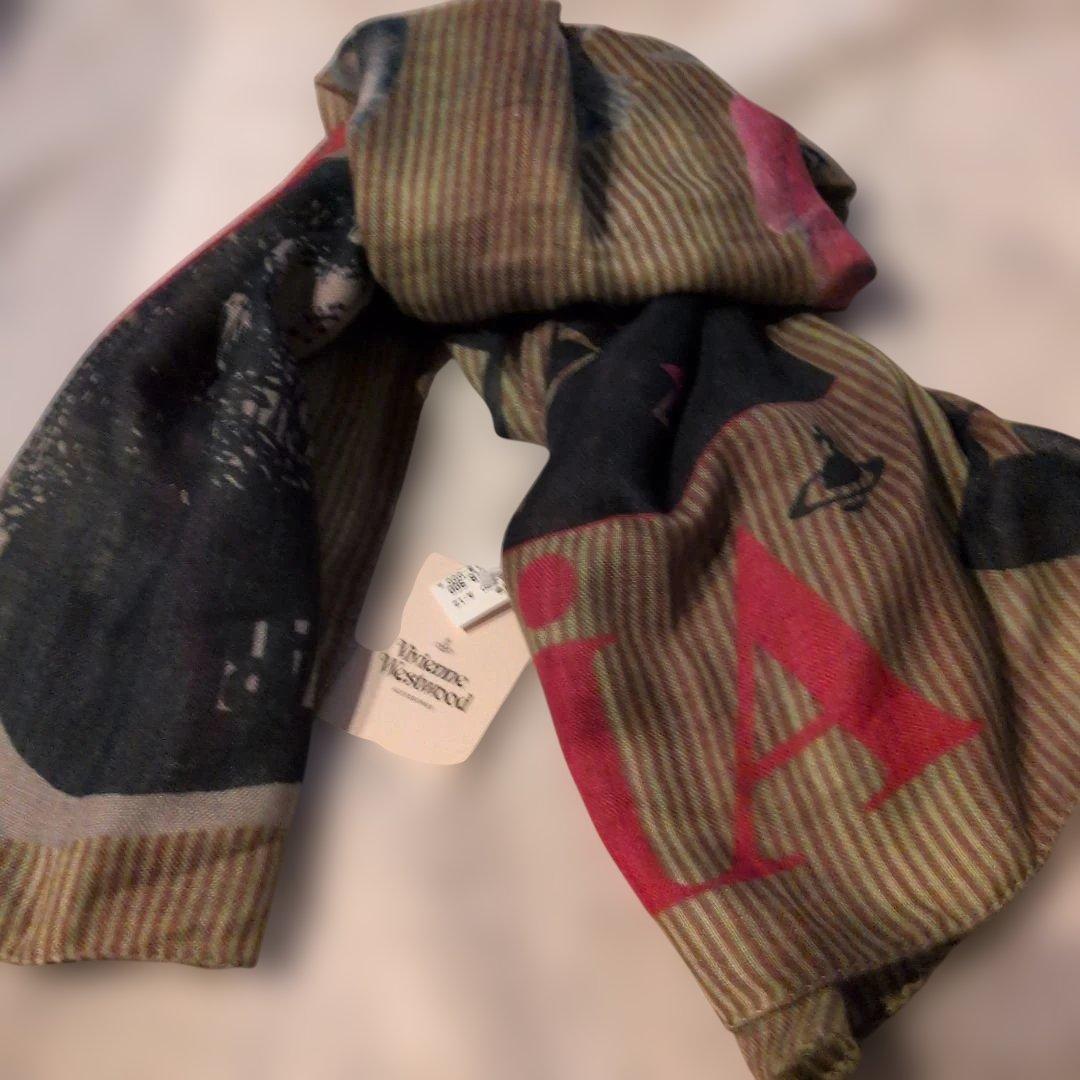 VivienneWestwood❣️グラフィックプリント ストール・ショール