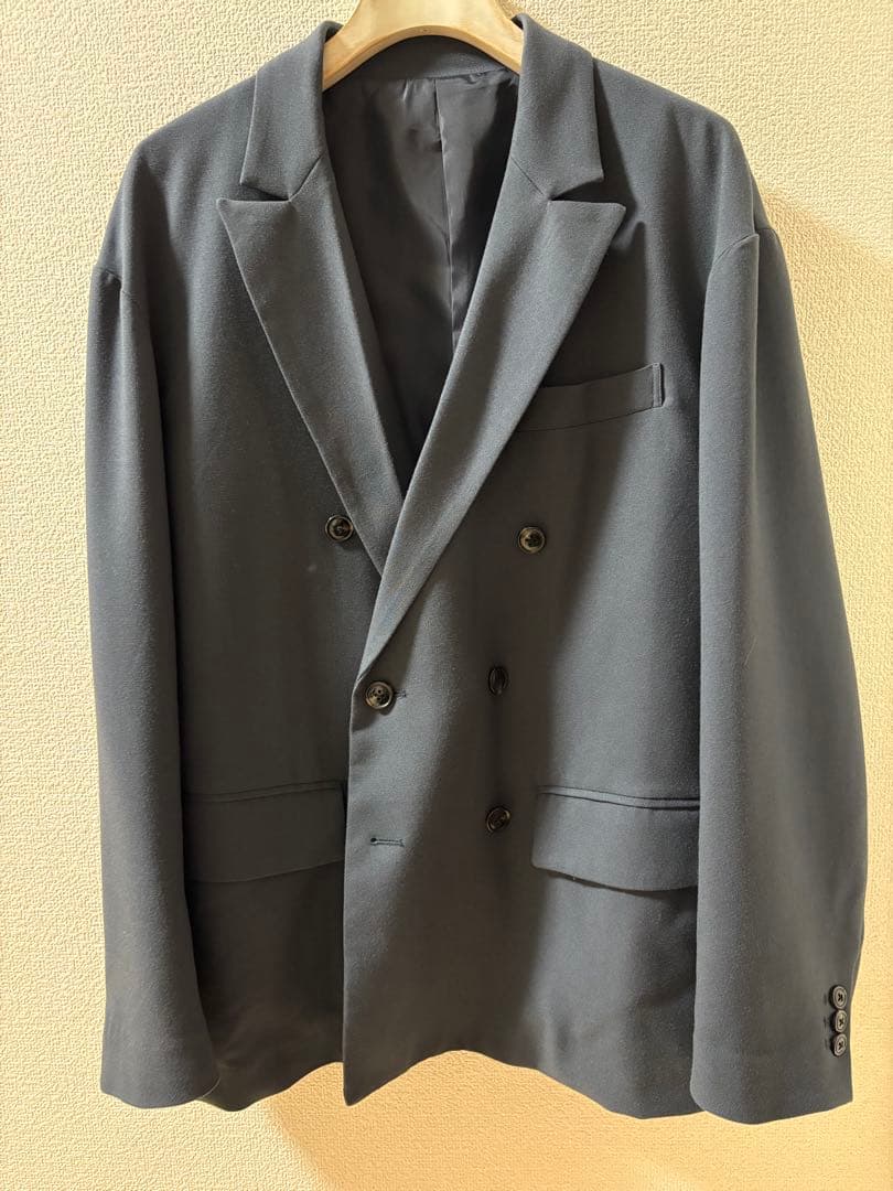 美品　T/Rツイル　ダブルワイドセットアップ　S