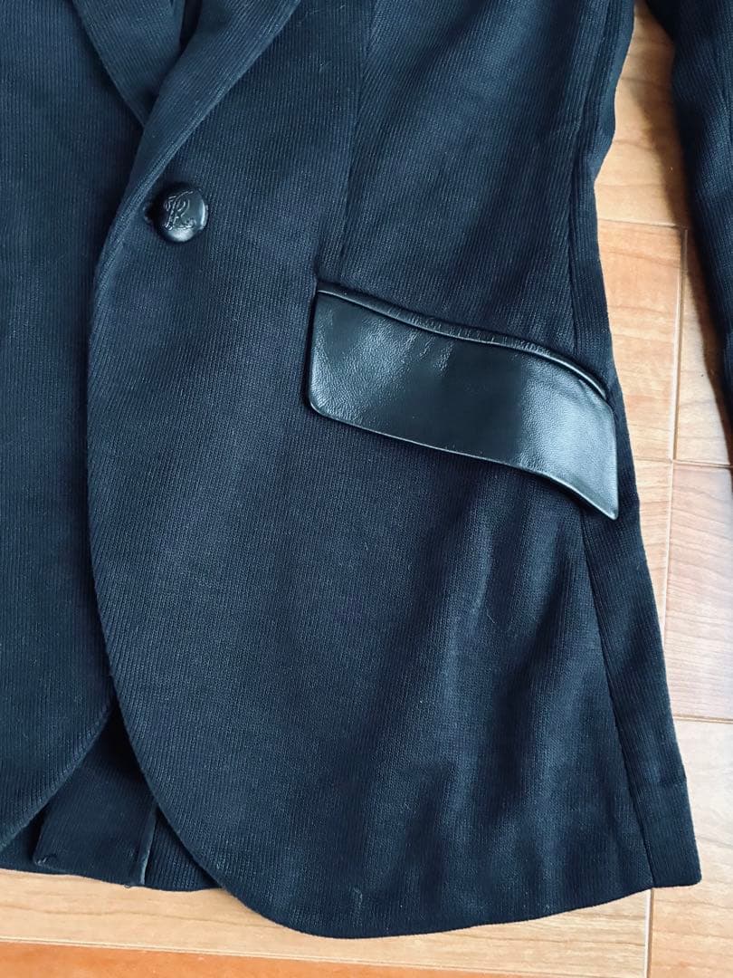 POLO RALPH LAUREN　テーラードジャケット　ストレッチ素材　黒　M