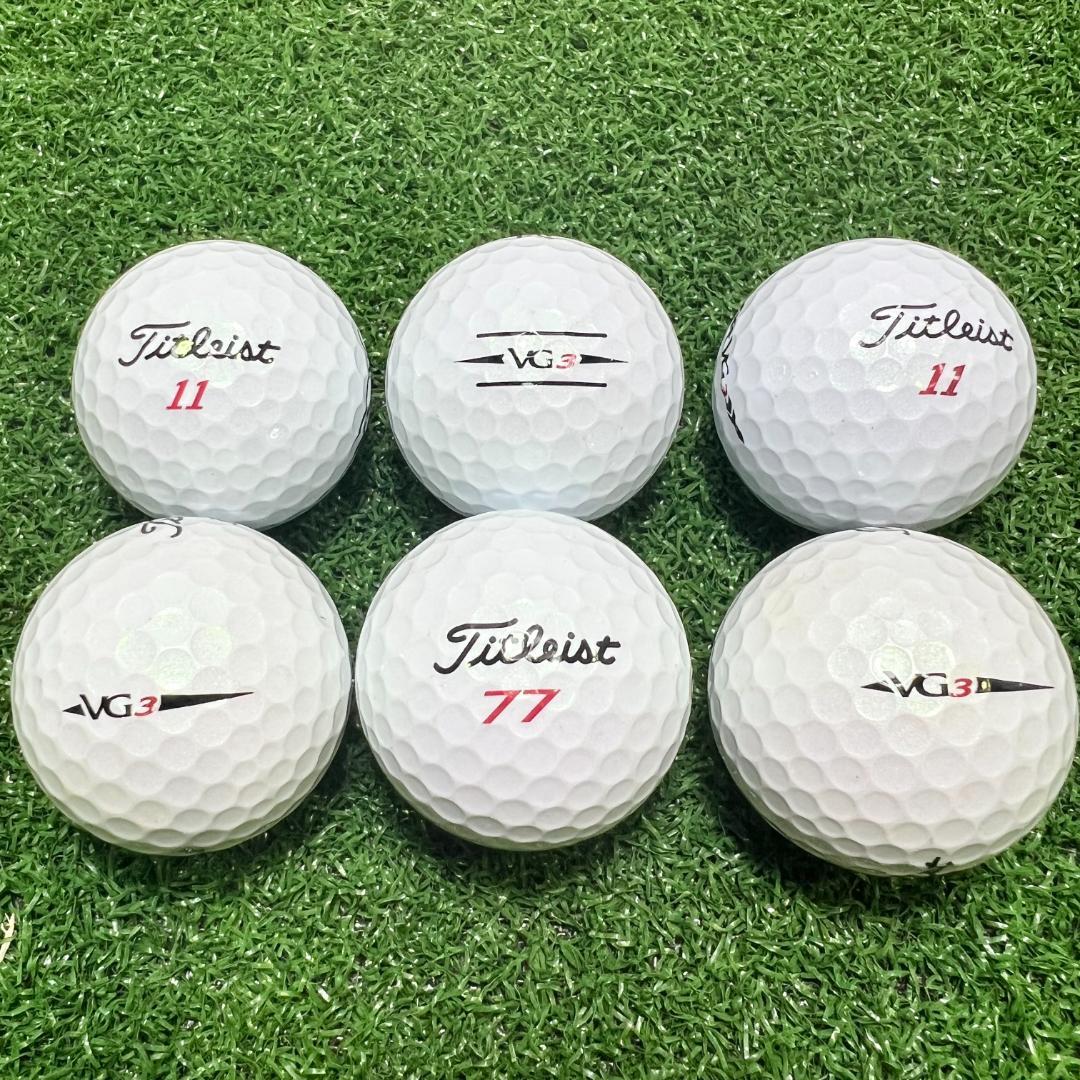 【S02】Titleist VG3 白 年式混合 ロストボール 24球