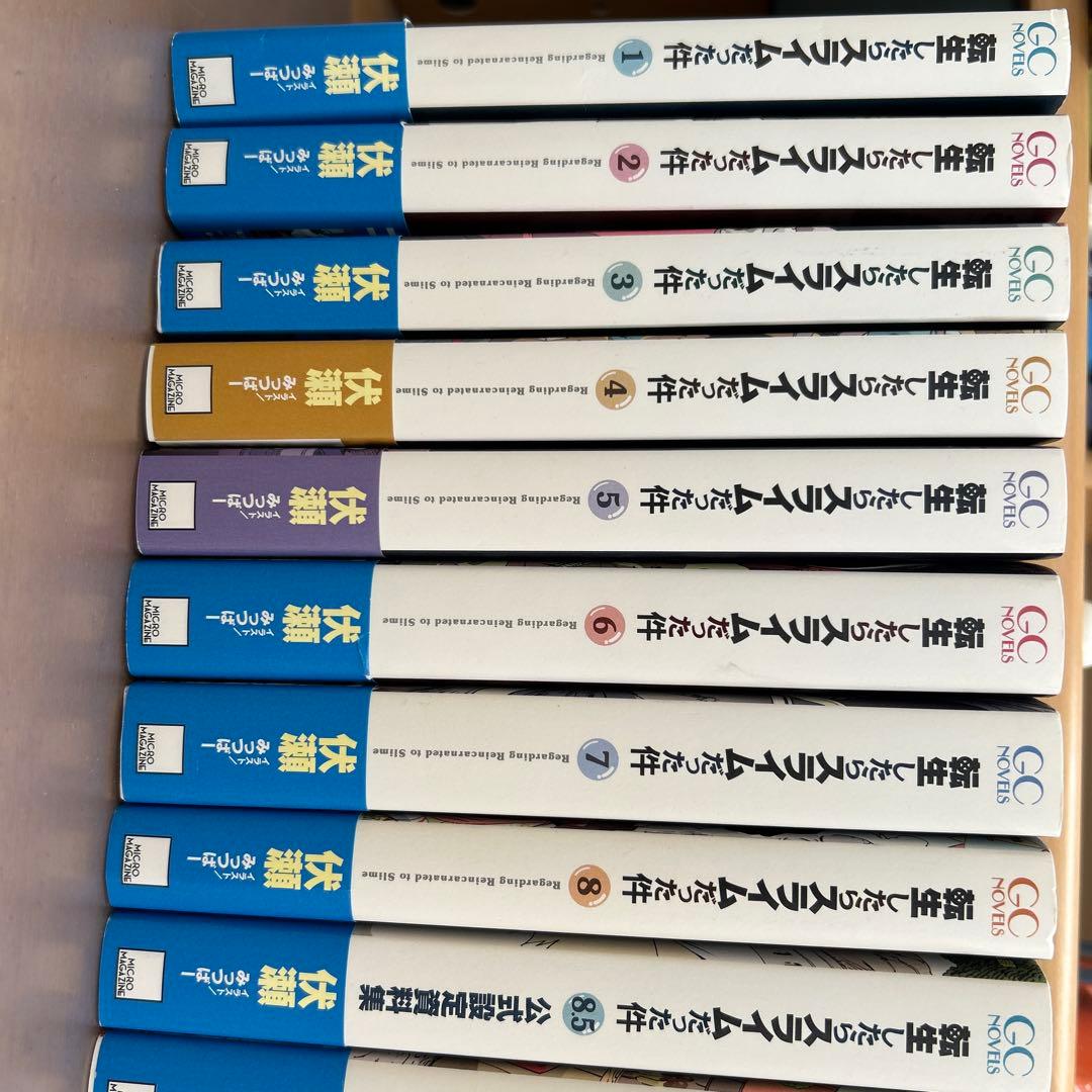 転生したらスライムだった件 ライトノベル 1巻～19巻(8.5巻含む)