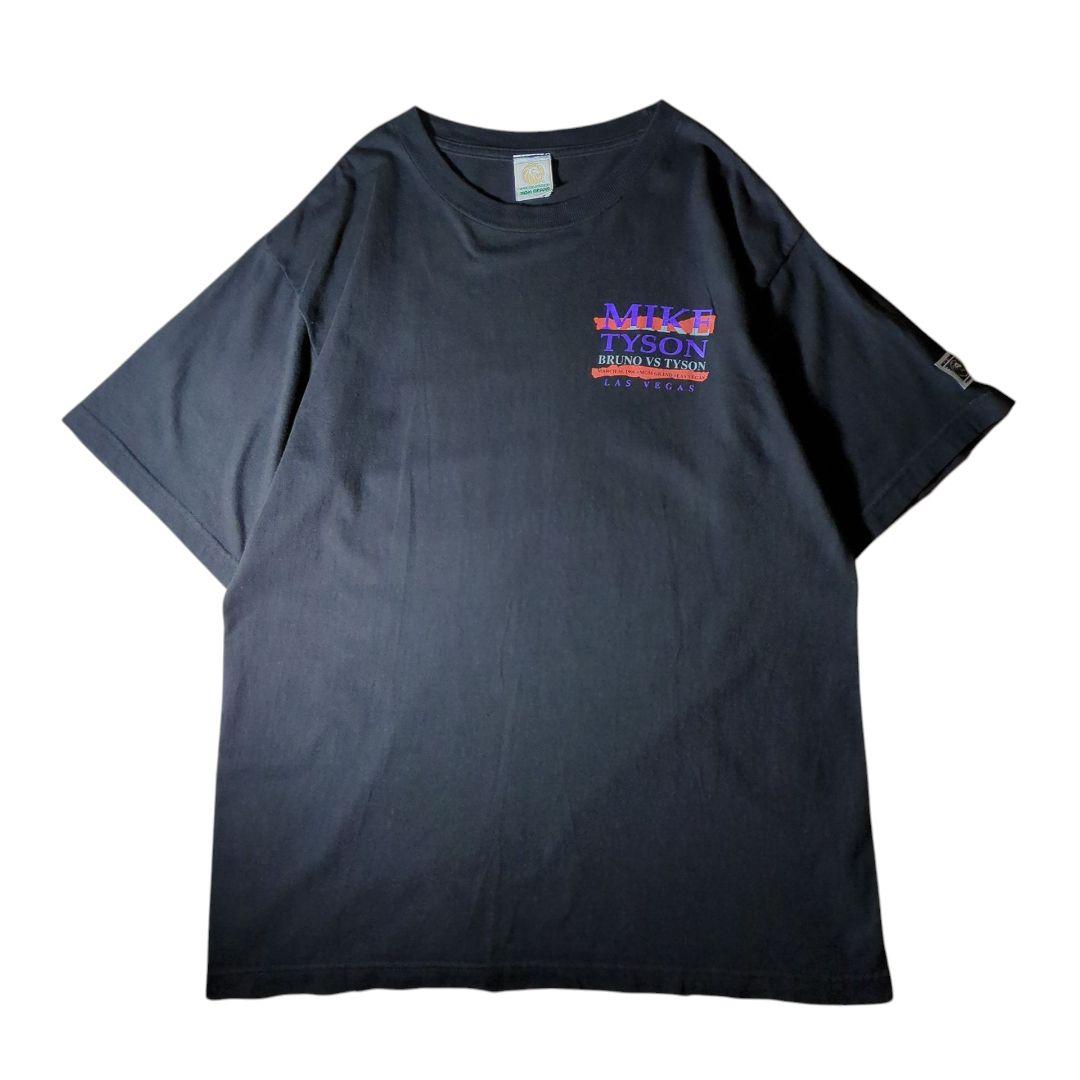 希少 USA製 1996年 BRUNO VS TYSON Tシャツ ブラック L