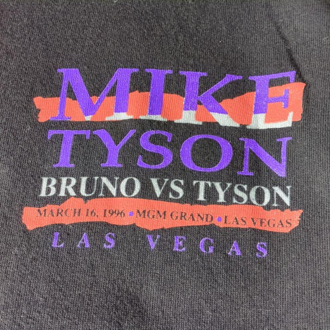 希少 USA製 1996年 BRUNO VS TYSON Tシャツ ブラック L