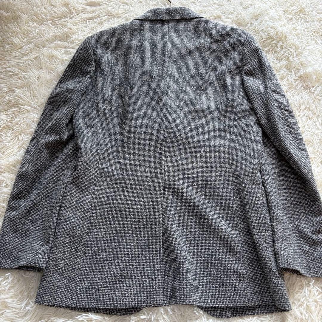 美品 メーカーズシャツ鎌倉 カシミヤ ツイードテーラード ジャケット M