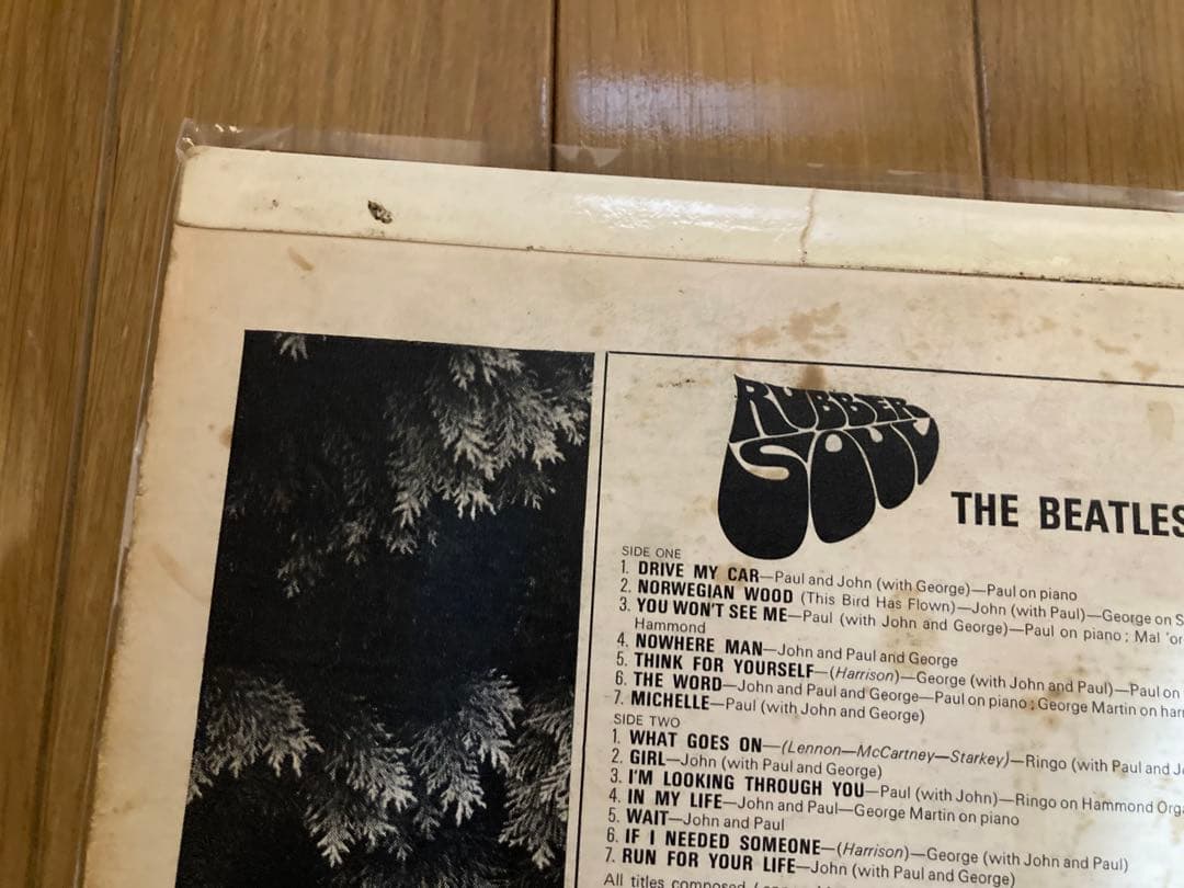 稀少UKオリジナル3rd完成マト1桁ラバーソウルBeatlesビートルズレコード