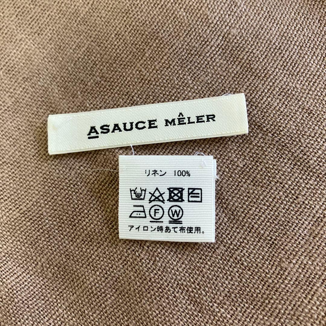 ASAUCE MELER/アソースメレ リネン 大判フリンジストール