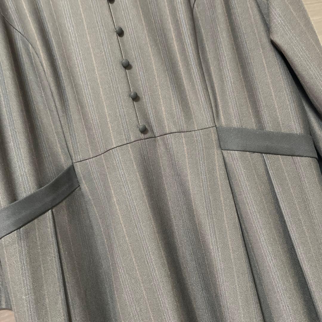 新品　ローズティアラ　46　毛玉になりにくい　配色切替クラシカルワンピース