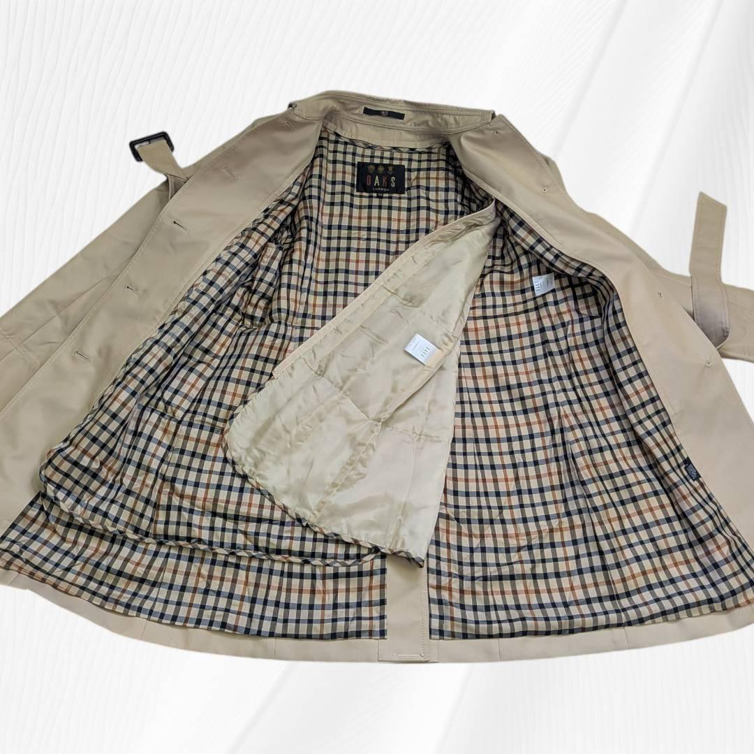 DAKS ダックス トレンチコート ベージュ系 ライナー付 ４２サイズ