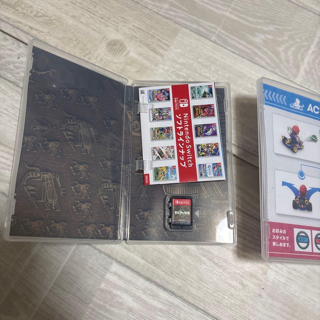 人気ゲーム3本セット - ゼルダの伝説ティアキン、マリオカート8スプラトゥーン3