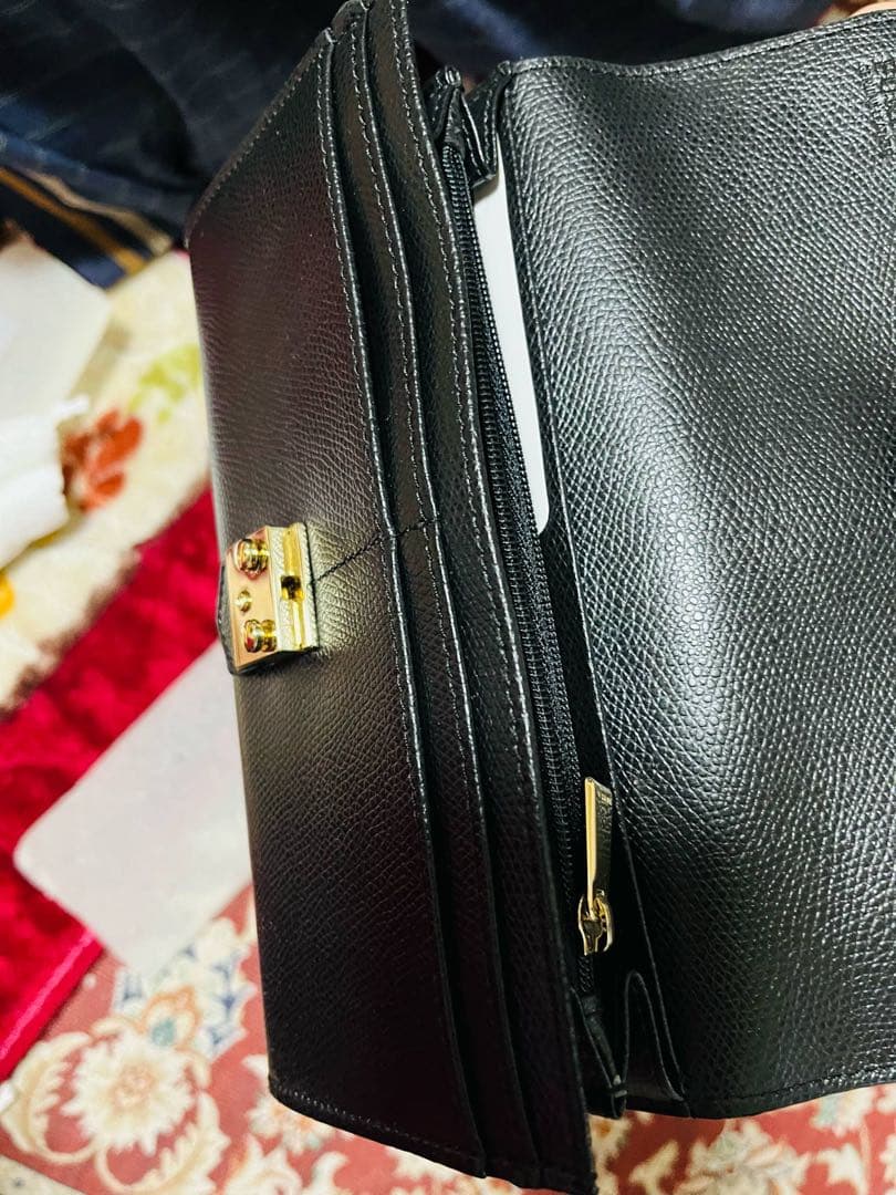 FURLA 二つ折り財布 黒 レザー