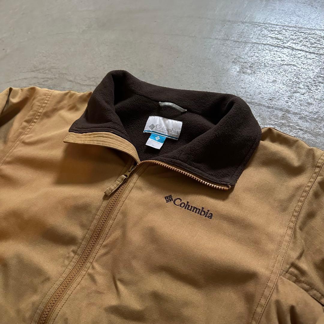 ゴ*ヤ様 Columbia ダックウォームアップジャケット 裏フリース XL 短