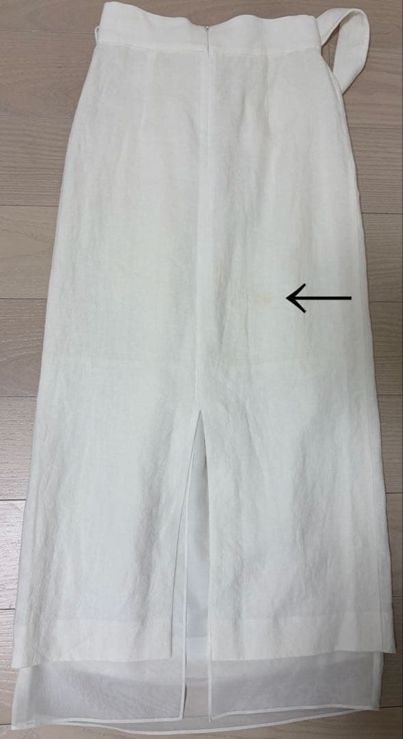 【deres】 linen skirt サイズ 1T WHITE