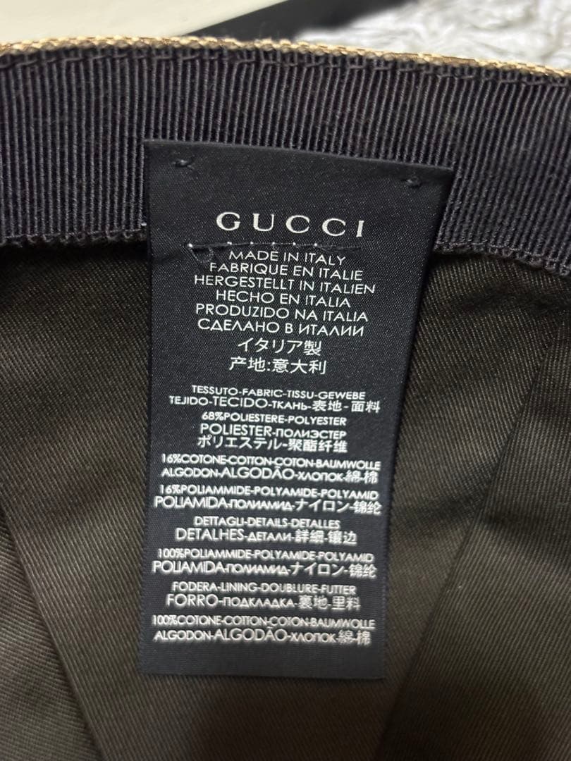 GUCCI キャップ　オリジナルGG