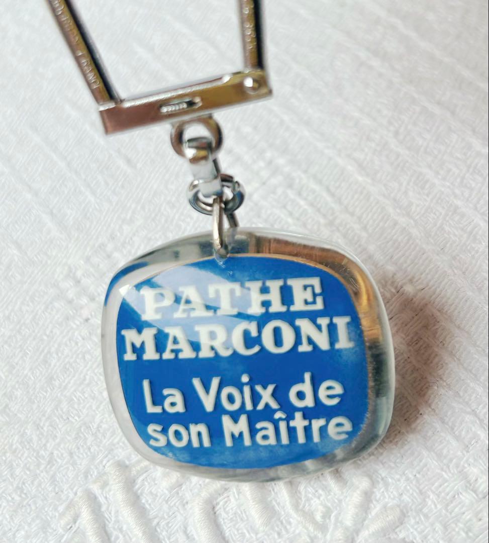 超希少　ゴールド　フレンチキーホルダー　ブルボン　PATHE MARCONI 犬