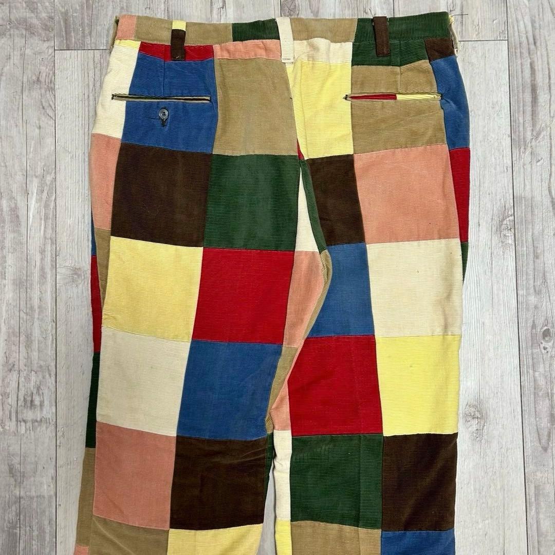 70s-80s Halrin パッチワーク コーデュロイパンツ スラックス