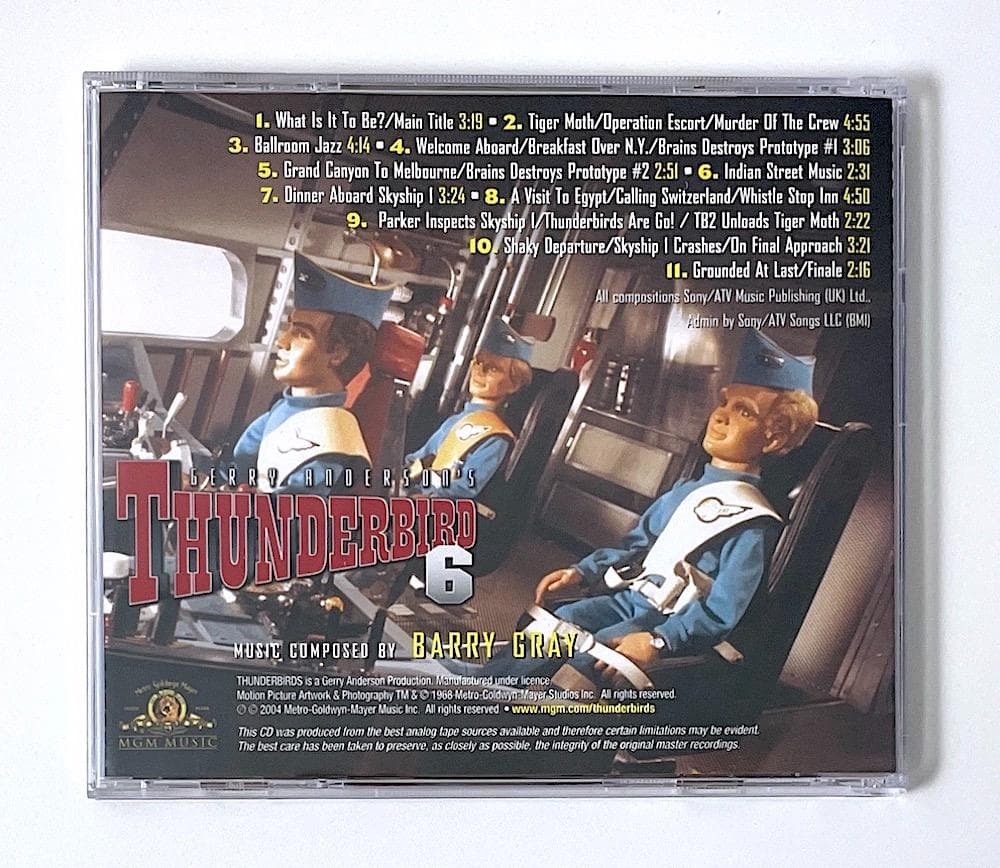 廃盤 CD サンダーバード6号 オリジナル・サウンドトラック バリー・グレイ