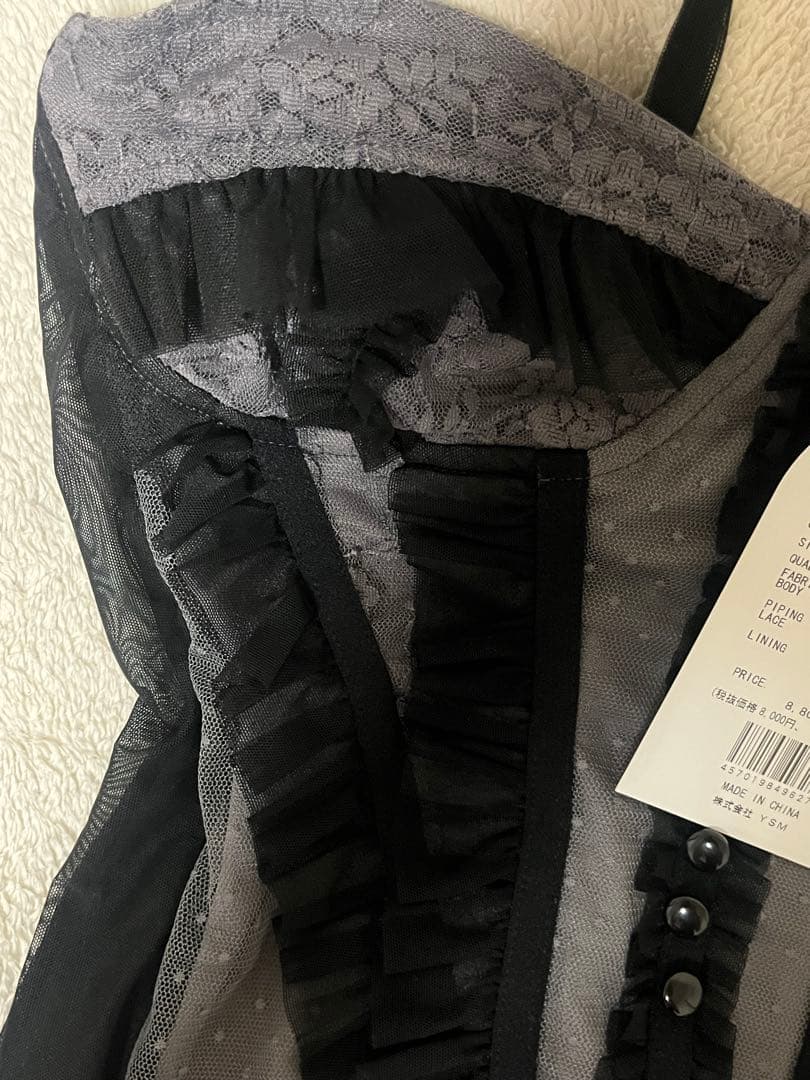 Darich ミックスシアーコルセットキャミソール