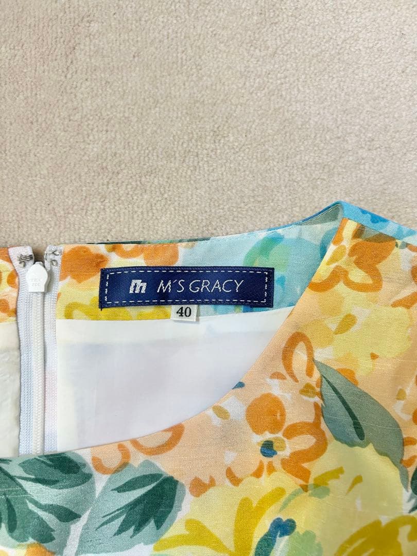 M'S GRACY 半袖ひざ丈ワンピース
