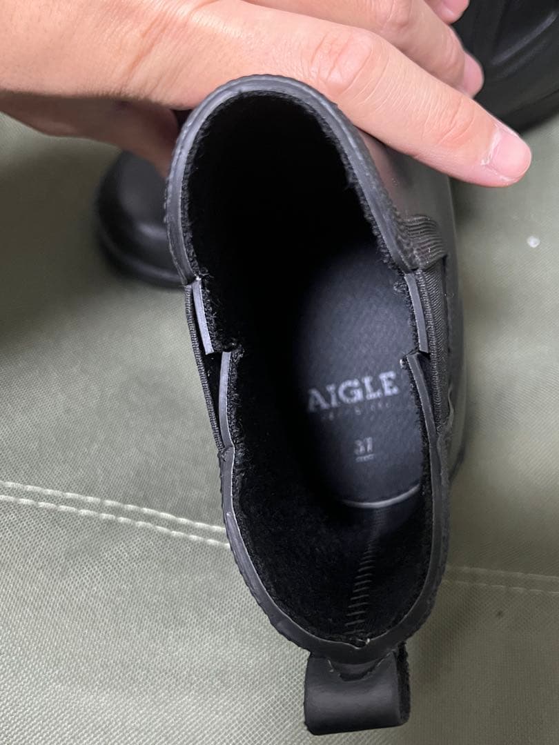 AIGLE レディース　チェルシーブーツ　防水　37サイズ　箱無し　美品