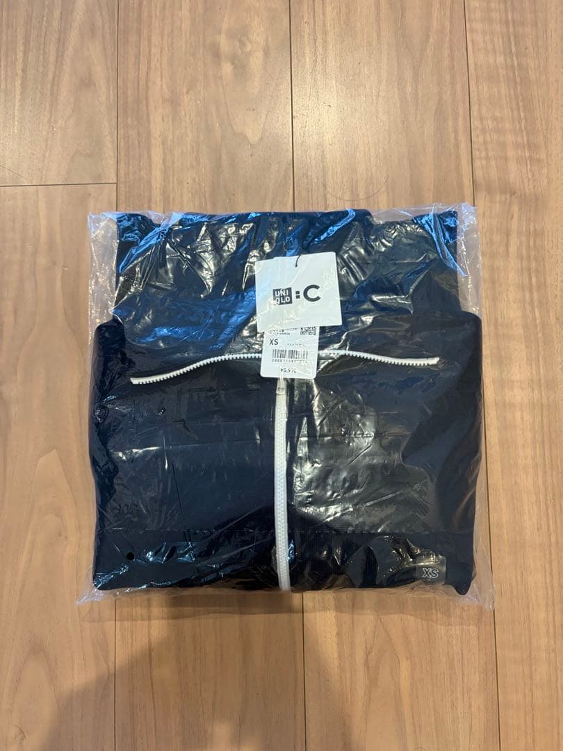 【新品未使用】 ユニクロ ミラノリブフルジップカーディガン NAVY XS
