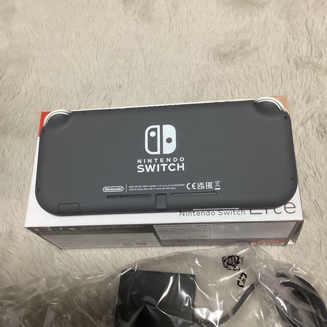 Nintendo Switch Lite グレー スイッチ ライト　未使用に近い
