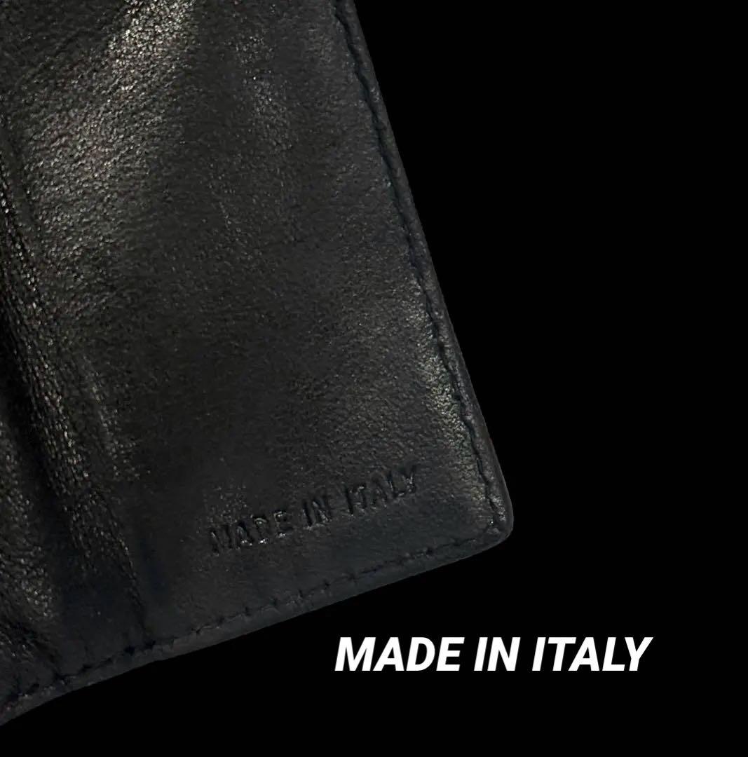 人気‼️PRADA ナイロン レザー 財布 三角ロゴ ブラック シルバー 正規品