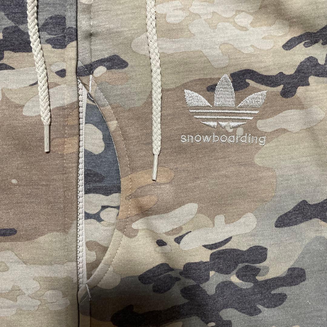 アディダススノーボーディング　ウェア　迷彩　カモ柄　春用　ライトウェア　レイヤー