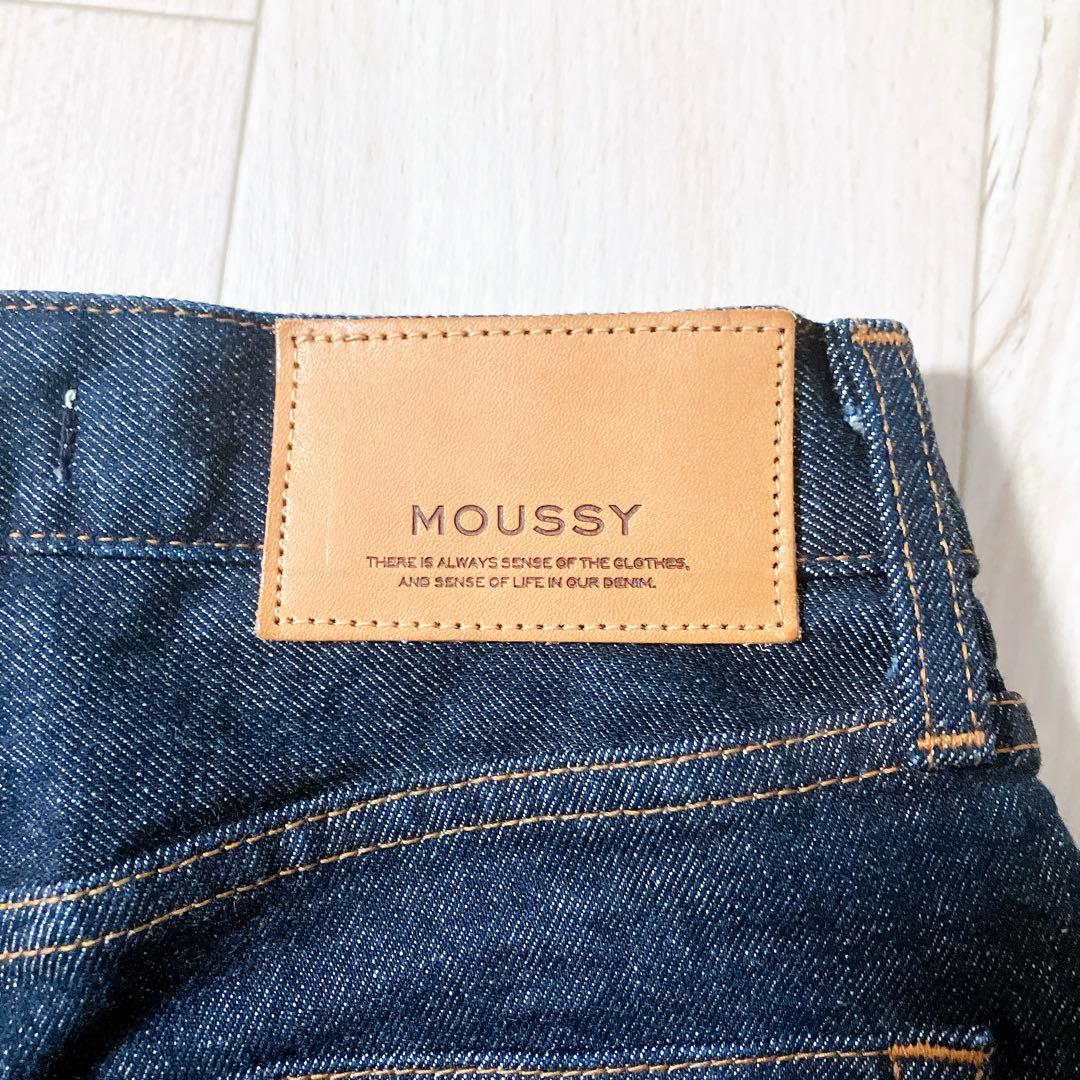 【美品】MOUSSY MVS フレアデニム 26 濃紺
