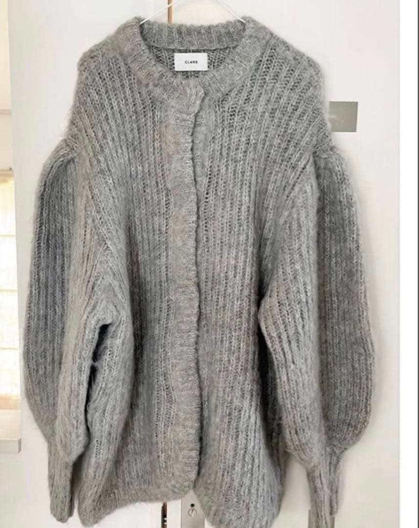 トップス CLANE COLOR MOHAIR SHAGGY CARDIGAN
