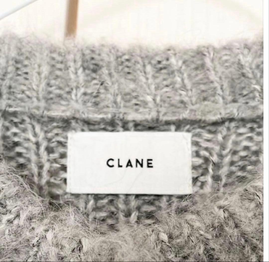 トップス CLANE COLOR MOHAIR SHAGGY CARDIGAN