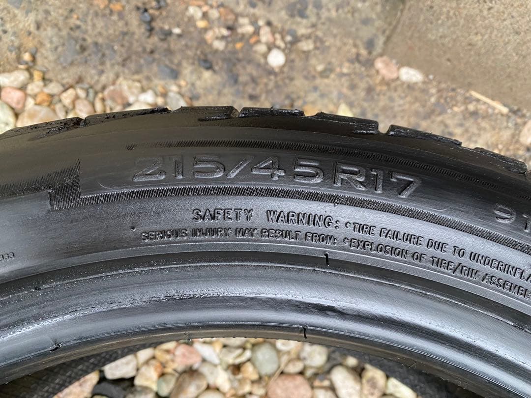 約9.9部山！215/45R17 一部新品時イボ有り！4本 即発送可！