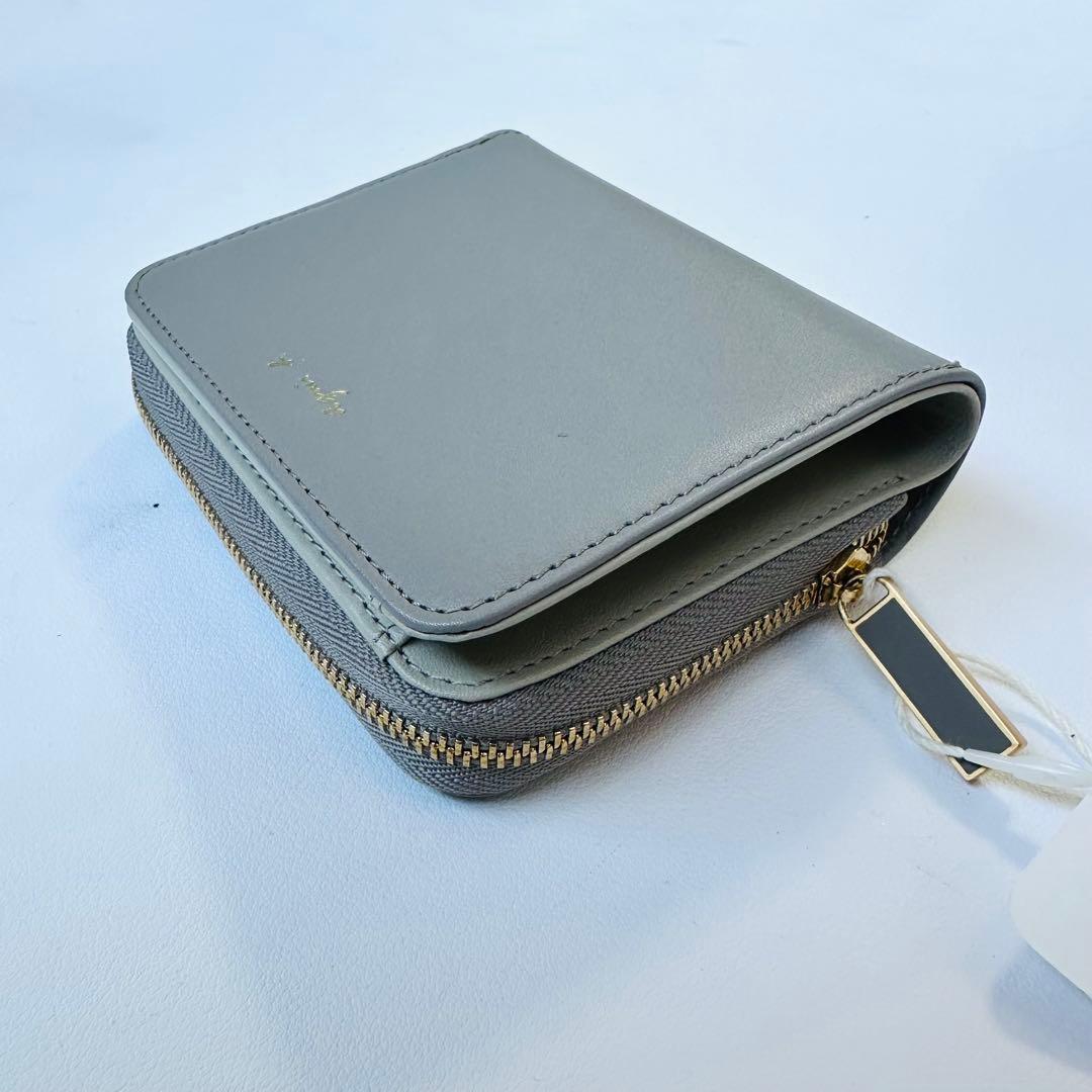 アニエスベー　agnès b. グレー 二つ折り財布