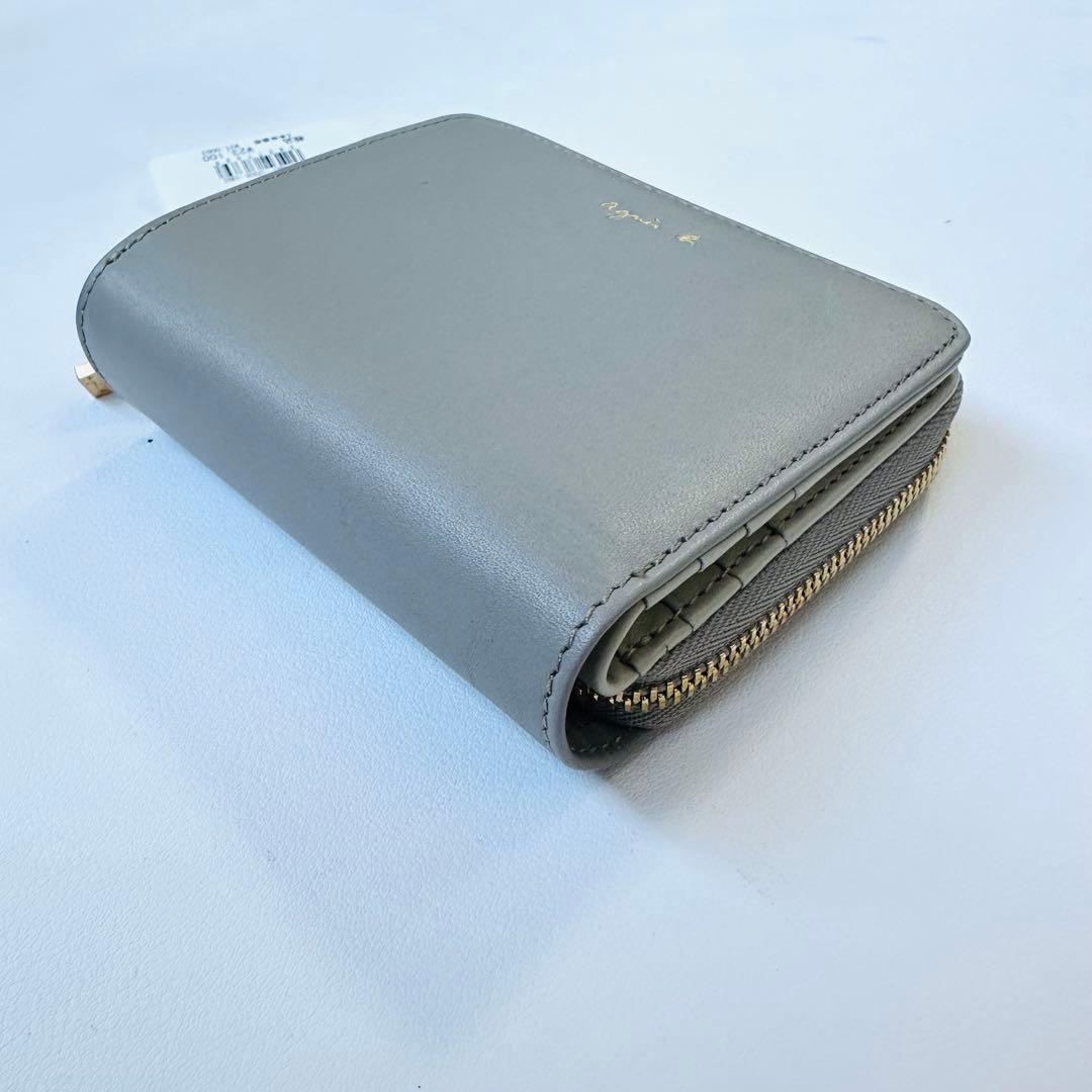 アニエスベー　agnès b. グレー 二つ折り財布