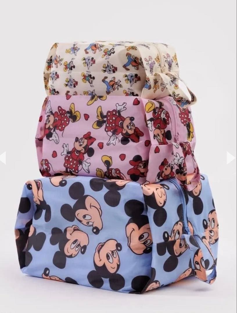 【新品未使用】BAGGU/3Dジップセット/ディズニー