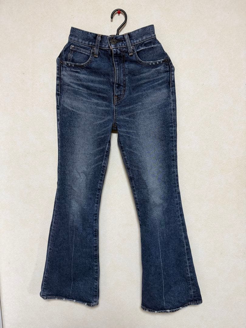 パンツ MOUSSY MVS D/BLU FLARE 23