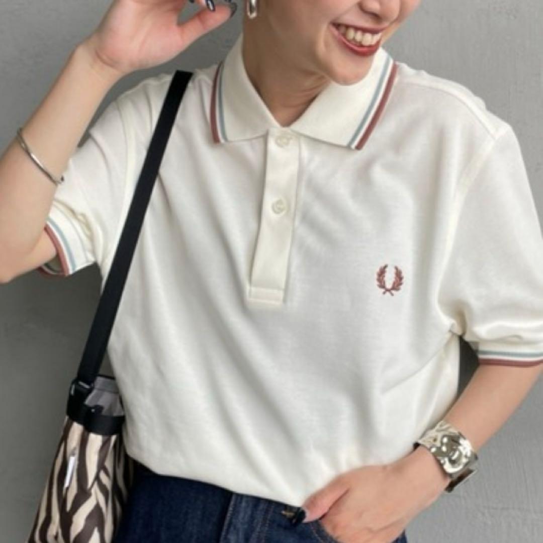 Fred Perry ホワイト ポロシャツ 半袖