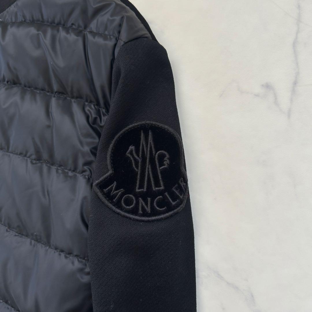 Moncler モンクレール ダウンとスウェットのハイブリッドカーディガン