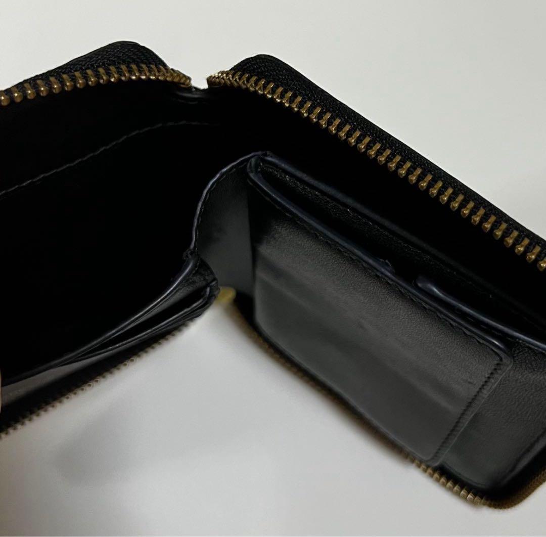 COMME des GARCONS スクエア ジップ 財布 黒