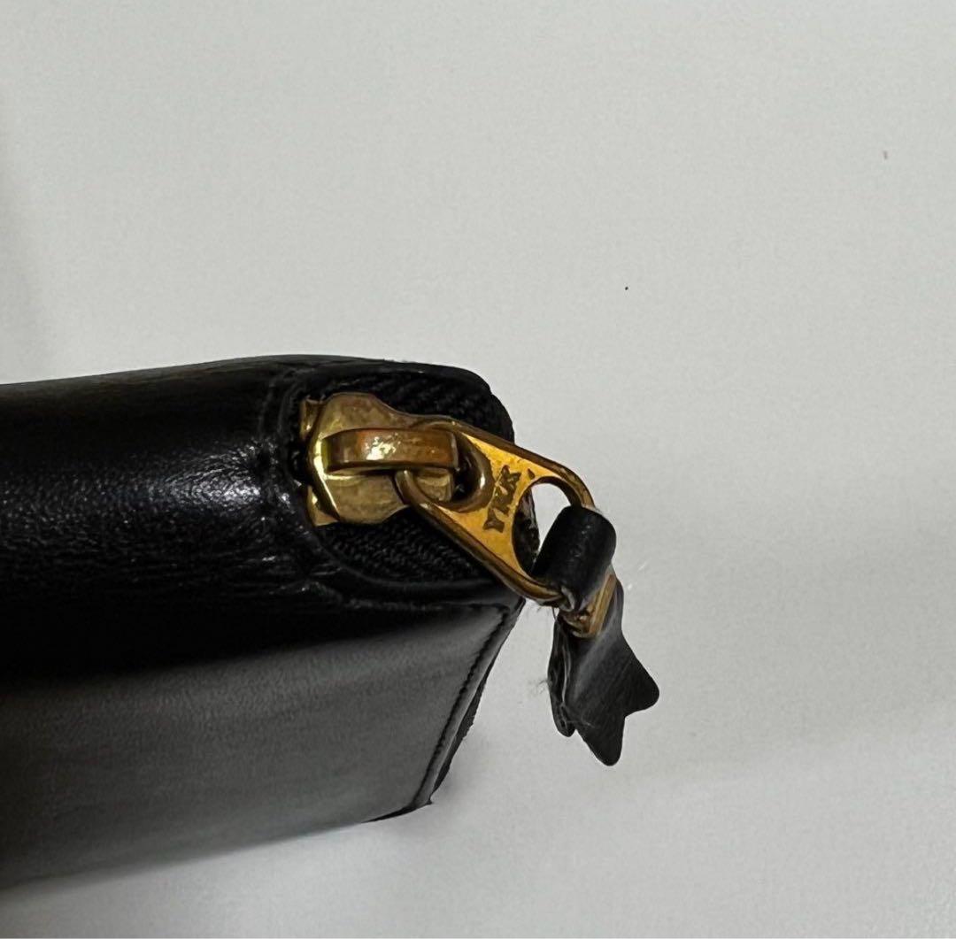 COMME des GARCONS スクエア ジップ 財布 黒