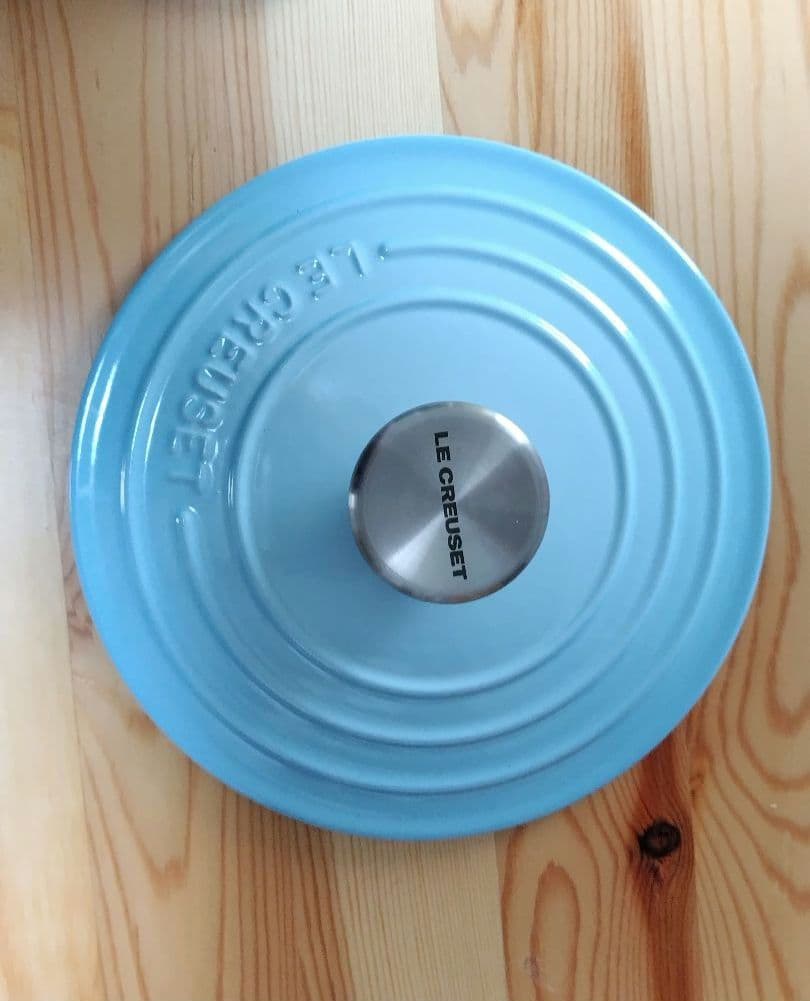 LE CREUSET ココットロンド 水色 18cm ルクルーゼ
