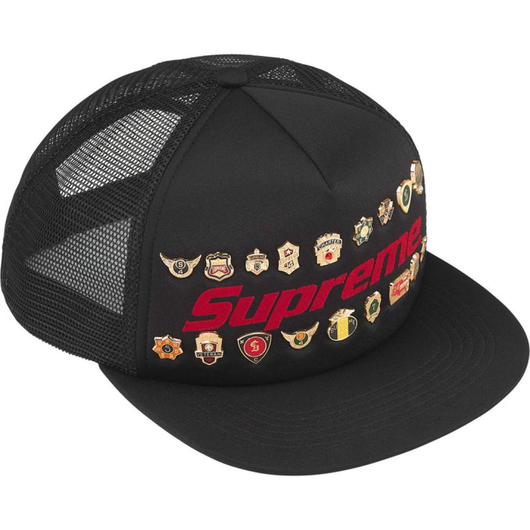 帽子 Supreme Pins Mesh Back 5-Panel Black