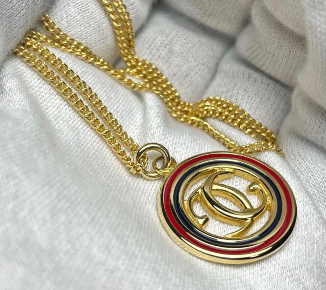 極美品‼️ オールドGUCCI 真鍮ネックレス