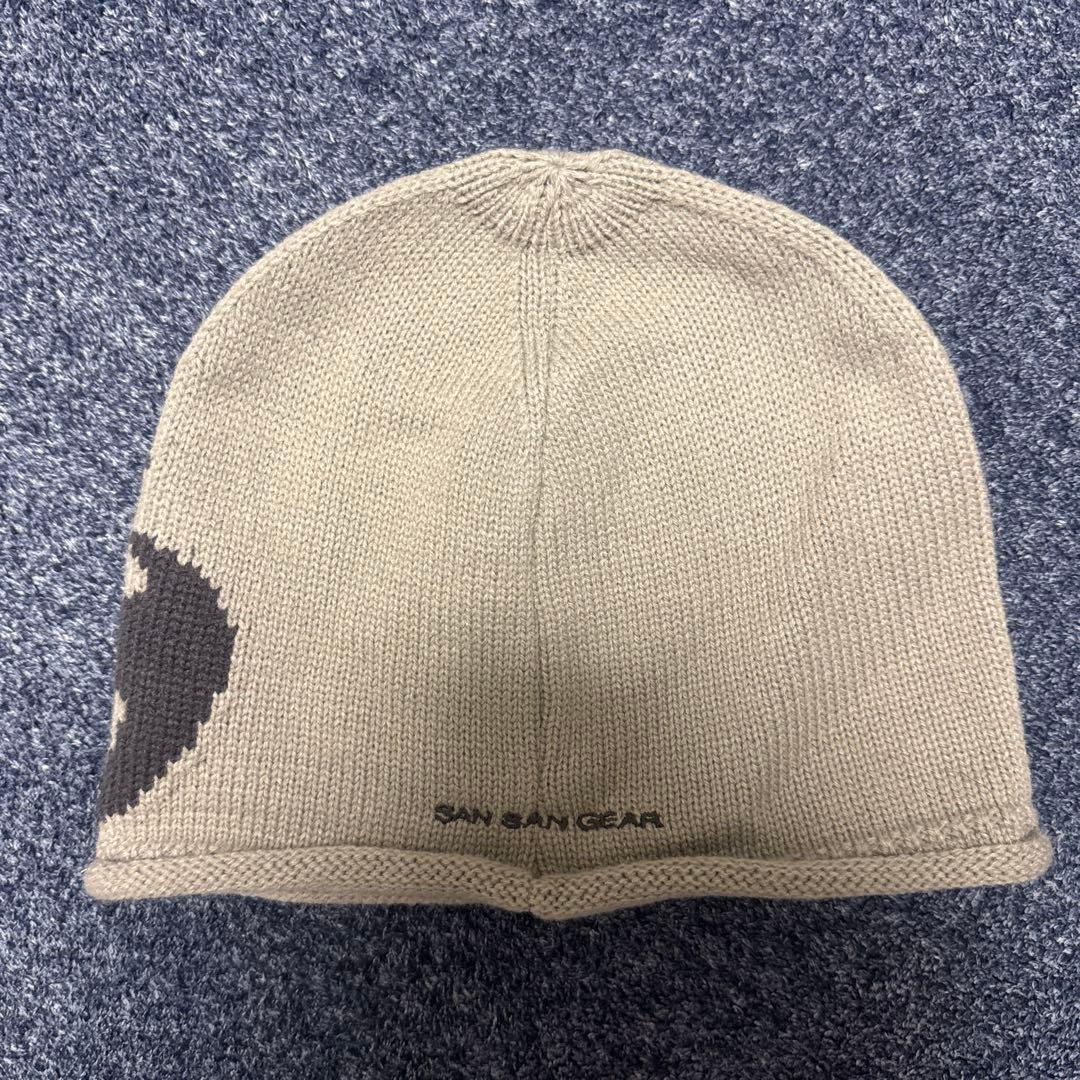 SAN SAN GEAR ロゴ入りニット帽 グレー