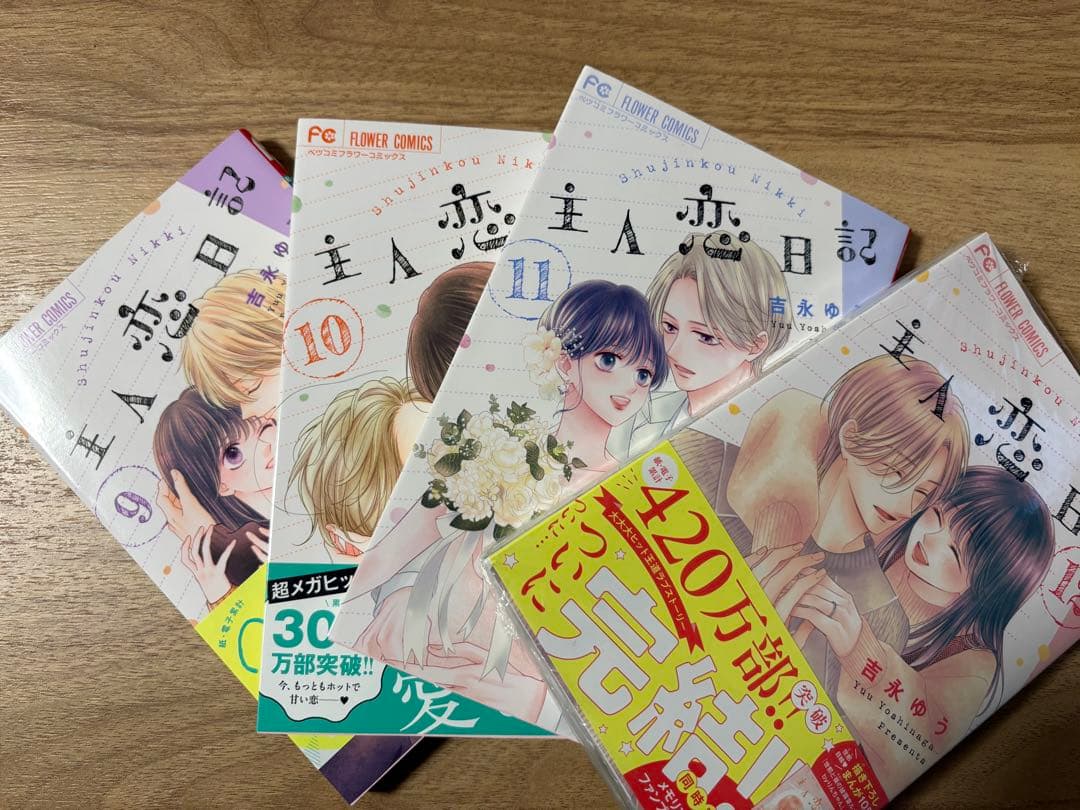 即日発送　主人恋日記 全12巻セット 吉永ゆう フラワーコミックス