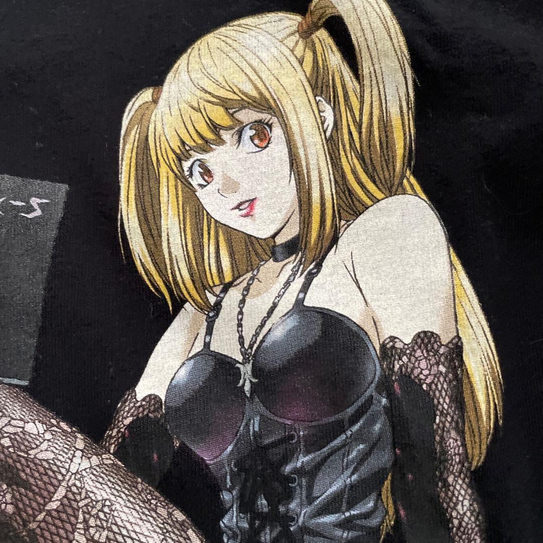 デスノート　ヴィンテージ　tシャツ ミサミサ　弥 海砂　黒　ブラック　L